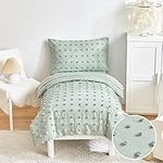 4 Piece Tufted Dots Toddler Bedding