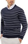 COOFANDY Men's Crew Neck Sweater Slim Fit Lightweight Basic Knitted Pullover Sweaters for Casual Or Dressy Wear