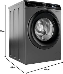Haier 9kg Freestanding Washing Machine – 1400RPM, Graphite