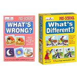 Creative's What's Wrong Card Game (Multi-Color, 48 Pieces) CRE0692 Pre School What's Different Cards (Multi-Color, 34 Pieces)