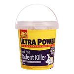 The Big Cheese Ultra Power Block Bait Rodent Killer - 20g x 15, Rat and Mice Brodifacoum Poisoning Blocks, Fast Acting, Red, Biodegradable, British Grain, Damp-Proof