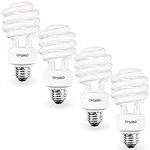 DYSMIO 18-Watt CFL Light Bulbs | 6500K Daylight Color E26 Base - Pack of 4