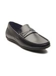 Michael Angelo Synthetic Leather Casual Dress Slip On Shoes Black Loafers for Men