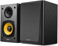 Edifier New R1000T4 preta Ultra-Stylish Active Bookshelf Speaker System - UNCOMPROMISING Sound Quality for Home Entertainment Theatre, MDF Wooden Enclosure, 4inch BASS Driver Speakers (Black)