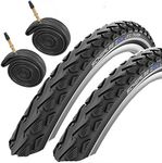 Schwalbe Land Cruiser 26" x 2.0 Mountain Bike Tyres with Presta Tubes (Pair)