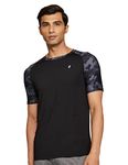 Amazon Brand - Symactive Men's Regular T-Shirt (AW21-SYM-MT-02_Jet Black Medium)