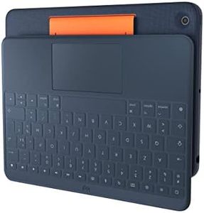 Logitech Rugged Combo 3 Touch iPad Keyboard Case (7th, 8th & 9th Gen - 2019, 2020, 2021) with Trackpad and Smart Connector for iPad, 10 Per Pack, German QWERTZ Layout - Blue