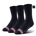 BRISIRA Bamboo Viscose Compression Socks Women Running Crew Anti Blister Moisture Wicking Athletic Sport Hiking Socks