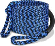 Boat Tow Rope 6K 60ft, Towable Floating Ropes for Water Ski Skiing Tubing Tubes Boating Wakeboard Towing Pull Thick Wakesurf Inflatables Tough Sports Line Watersports Kneeboard Surfboard Accessories