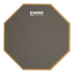 Evans RF12G RealFeel - Drum Practice Pad - Drum Pad - Drummer Practice Pad - Gum Rubber, Single Sided, 12 Inch