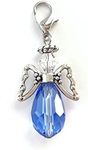 An Angel for the Bride Something Blue Glass Wedding Bouquet Angel w/Card Wedding Dress Angel Guardian Angel Gift Bridal Shower Gift Bride Gifts Bride To Be Bridal Shower Gifts Handmade Angel Charm