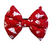 For The Fur Kids Holiday Dog Bow Tie (Red)