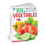 Big Picture Board Book Vegetables | Can Be Wiped Clean [Hardcover] Sawan