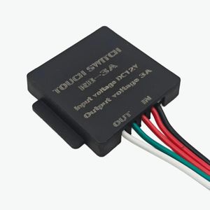 JACKAL 12V LED Touch Sensor Switch Dimmer, 3A Mini Touch Controller Module for LED Strip Lights, On Off & Dimming Control for Cabinet, Mirror, Wardrobe Lighting