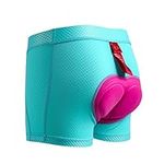 Santic Women's Cycling Shorts Underwear Padded MTB Bike Bicycle Underpants Breathable Blue