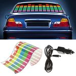 WONFAST Sound Music Beat Activated Car Sticker Equalizer Rhythm LED Flash Light Audio Voice Rhythm Lamp (90x25cm)