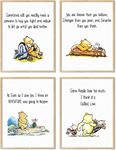 Winnie the Pooh Wall Decor – Unframed Set of 4 Prints, 8x10 Inch, Watercolour Nursery Wall Decor for Boys and Girls, Kids, Baby’s Nursery Decor Playroom Classic Pooh Bear Friends Piglet UNFRAMED