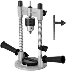 Drill Guide Portable Drill Guide Attachment Vertical Press Accessories Aluminium Alloy Holder Precision Electric Stand for Drilling Straight Holes(Bracket,Black)