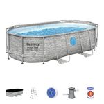 Bestway Portable Swimming Pool for Family |Oval Pool| 14' x 8'2" x 39.5"