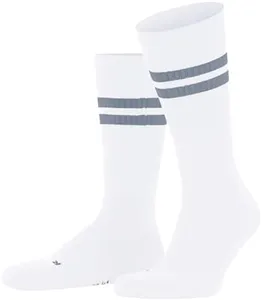 FALKE Unisex Dynamic Cotton Socks, White (Snow 2032), 12.5-13.5, 1 Pair
