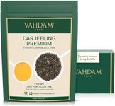 VAHDAM, First Flush Darjeeling Tea - 50 Cups (3.53oz) | Loose Leaf Black Tea - Flowery, Aromatic & Delicious | Picked, Packed & Shipped Direct From India | Champagne Of Teas | Mellow & Fragrant