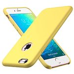 CellEver iPhone 6 / 6s Case, Liquid Guard Silicone Rubber Shockproof Case with Soft Microfiber Cloth Cushion for Apple iPhone 6 / 6S (H-Yellow)