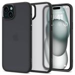 Spigen Ultra Hybrid Back Cover Case Compatible with iPhone 15 (TPU + Poly Carbonate | Frost Black)