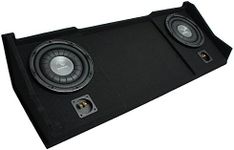 Harmony Audio F104 Dual 10" Sub Box Enclosure Compatible with 1998-2001 Dodge Ram Ext Club Wuad Truck