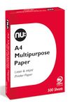 NU: Multi-Purpose Printer Paper, White, 500 Sheets