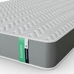 Summerby Sleep Small Double Mattress Comfort Foam and Coil Spring Hybrid For Small Double Bed| White, Size: 120 x 190cm