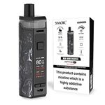 SMOK RPM 80 Kit: Advanced Vaping Power for Unmatched Performance and Flavor, It's Yours Now! (Black and White Resin) 2mL SMOK E Cigarettes Vape Kit No Nicotine