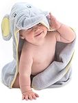 Little Tinkers World Hooded Baby Towel - Elephant, Hooded Bath Towels for Babies, Toddlers Ð Baby Towel for Boys and Girl