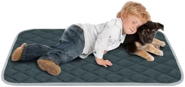 furrybaby Dog Bed Mat Flat Crate Mat with Anti-Slip Bottom Machine Washable Pet Kennel Pad for Dog Sleeping (XL 48x30'', Grey Mat)