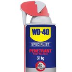 WD-40 Specialist Penetrant with Permanent Straw 311g | Fast Acting to Free corroded Nuts and Bolts Safe on Metal, Rubber and Plastic | 1278 | 1 Can