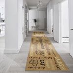 Homcomodar Extra Long Hallway Rug Runner 60x300cm Non Slip Carpet Runner for Entryway Washable Kitchen Rugs Non Shedding Bedroom Rug Throw Rug Hallway Rugs Area Rug Runners for Laundry Besides