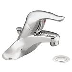 Moen L4625 Chateau One-Handle Low Arc Bathroom Faucet, Chrome, 0.375