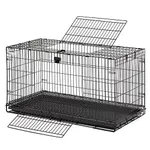 MidWest Folding Metal Rabbit Cage | Includes 1/2 inch hygienic floor grid & Top / Front Door Access