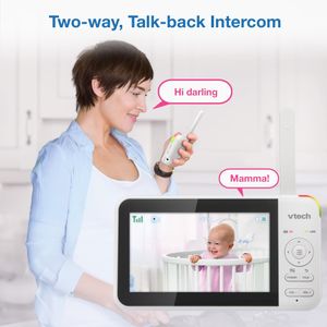 VTech Video Baby Monitor with 2 Cameras – Split Screen Display