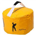 DAUERHAFT Swing Training Bag,with Soft Plush,Safe and Reliable,Smooth and High-impact,Golf Smash Bag High Density,for Practicing Golf Swing.(yellow)