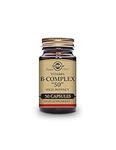 Solgar Vitamin B-Complex ''50'' Vegetable Capsules - Pack of 50 - High Potency Daily Capsule - Supports Mental Performance and Reduces Fatigue - With Thiamine, Riboflavin, Folic Acid - Vegan