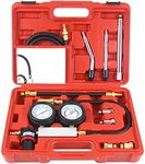 Multi-Function Cylinder Leak Down Tester Automotive Kit,Gasoline Engine Compression Tester,Dual Gauge Leakdown Detector Tool Set for Pressure Check & Leakage Rate Test on Cars,Motorcycles,Trucks...