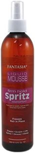 Fantasia Pim Spritz Liquid Mousse 10 Ounce Bonus Pump (Firm) (295.7ml) (3 Pack)