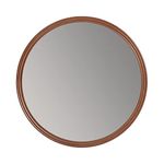 Decorative 30in Brown Round Carved 30-in Mirror