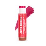 Just Herbs Tinted Lip Balm for Men and Women with SPF 20+ for Dark Lips to Lighten 4 g (Beetroot)