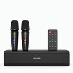 LEFANDI Karaoke Speaker PA System Portable Karaoke Machine with Dual Wireless Microphones, Remote Control,support USB Input, AUX Input for Party, Conference,DJ, Vocals, Church, Weddings