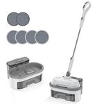 Redroad CM17 Cordless Electric Spin Mop with Automatic Cleaning Bucket, LED Headlight and Water Spray, Up to 50 mins Electric Floor Cleaner, Electric Mops for Floor Cleaning, Tile Floors, Waxing