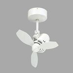 TroposAir Mustang 18 in. Oscillating Indoor/Outdoor Pure White Ceiling Fan