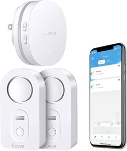 Govee WiFi Water Sensor 2 Pack, 100dB Adjustable Alarm and App Notifications, Leak and Drip Alerts by Email, Detector for Home, Bedrooms, Basement, Kitchen, Bathroom, Laundry(Not Support 5G WiFi)