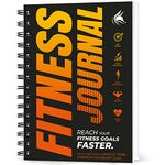 Clever Fox Fitness & Workout Journal/Planner Daily Exercise Log Book to Track Your Lifts, Cardio, Body Weight Tracker – Spiral–Bound, Laminated Cover, Thick Pages, A5 (Orange)