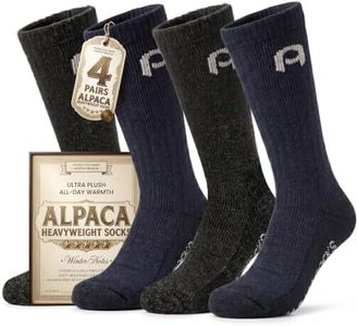 Alpacaparty Alpaca Socks for Men & Women Heavyweight Thermal Boot Socks